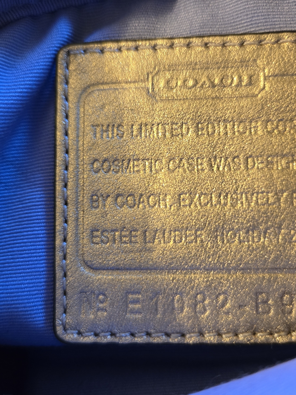 Coach Signature Crescent Clutch in Gold - Picture 3 of 4